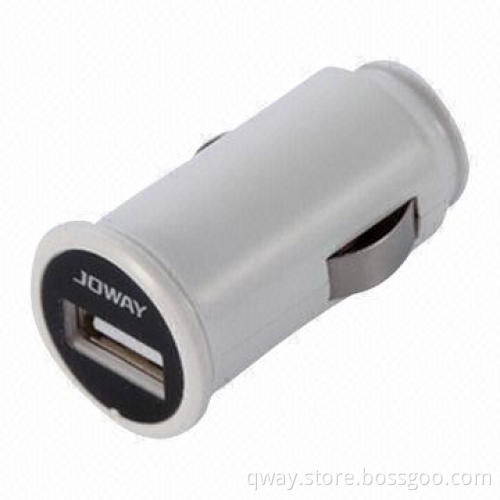 Fashionable In-car Charger with DC 12 to 28V, 800mA Input Voltage and DC 5V, 1A Charging